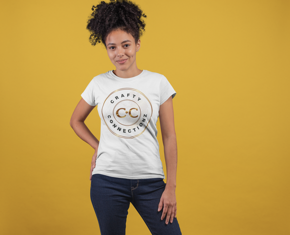 Gold Bling Crafty Connectionz tee